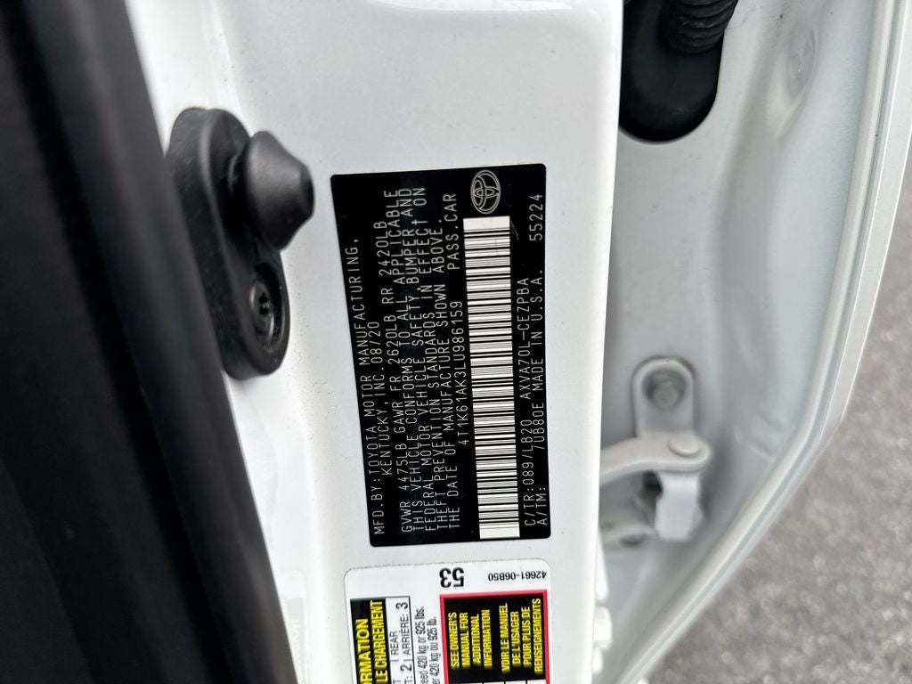 2020 Toyota Camry XSE