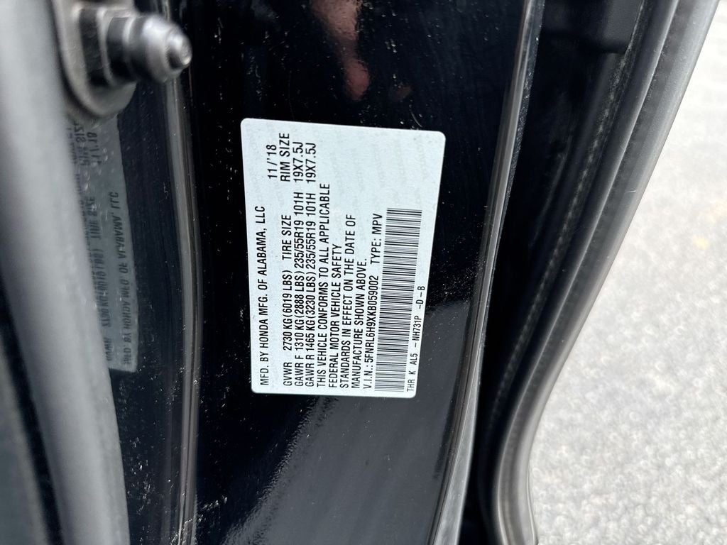 2019 Honda Odyssey Elite