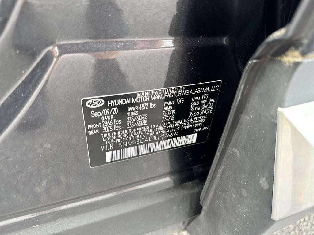 2020 Hyundai Santa Fe SEL