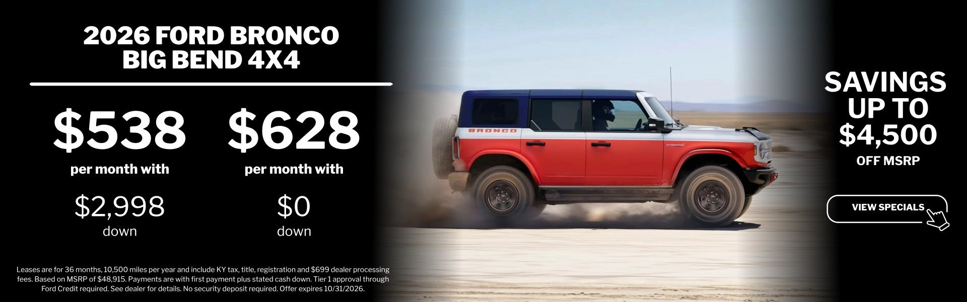 bronco lease